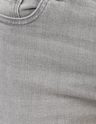 Straight Denim With Stretch, MEDIUM GREY, swatch