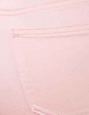 Cotton Mix Plain Skinny Fit Trouser, DUSTED PINK, swatch