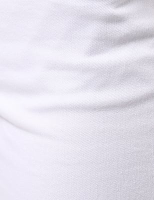 Relaxed Slim Crop Denim, SOFT WHITE, swatch