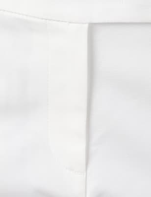 Cotton Slim Fit Trouser, WHITE, swatch