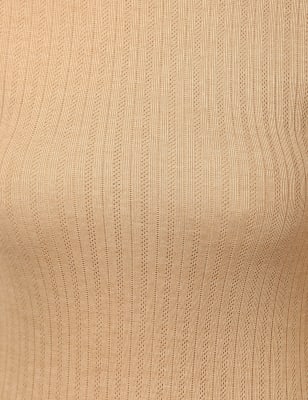 2 Pack Viscose Mix Self Design Round Neck Vest, LIGHT CAMEL, swatch