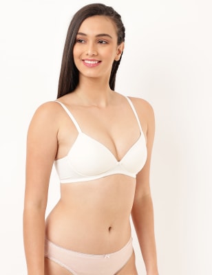 

Womens IBO Cotton Non Wired Full Cup Bra - Peach, Peach