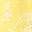 Pure Cotton Printed Lapel Neck Night Dress, YELLOW, swatch