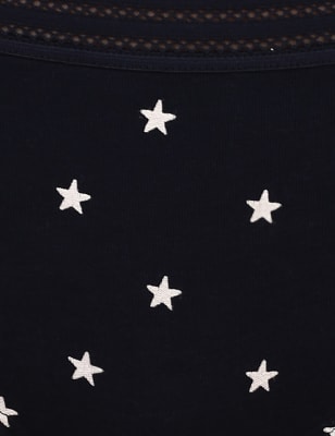 INT 5p Stars Lounge Print Short, PINK MIX, swatch