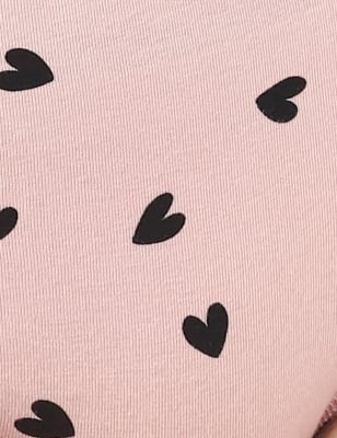 INT 3P HEARTS PRINT M, BLACK MIX, swatch