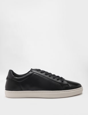 

Marks & Spencer Pure Leather Plain Lace Up Sneakers (MALE, BLACK, 10)