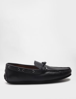

Marks & Spencer Pure Leather Plain Slip-on Loafers (MALE, NAVY, 8)