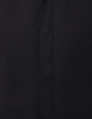 Solid Stretch Shirt, BLACK, swatch
