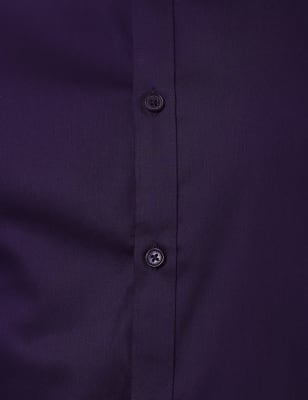 Limited Plain Shirt, DARK VIOLET, swatch