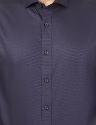 Circle Textured Shirt, NAVY MIX, swatch