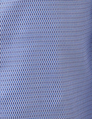 Stack Brick Textured Shirt, COBALT, swatch