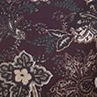 Premium Ornate Floral Print Slim Fit Shirt, WINE, swatch