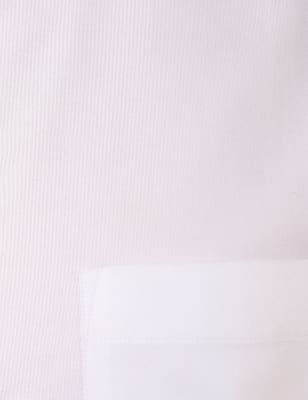 Plain Oxford Shirt, WHITE, swatch