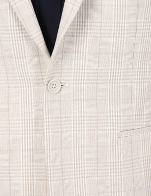 Bold Checks Jacket, BEIGE MIX, swatch