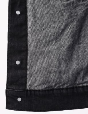 Denim Jacket, BLACK, swatch
