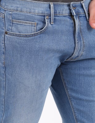 Cotton Mix Slim Fit Jeans, LIGHT DENIM, swatch