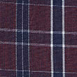 Pure Cotton Checks Button Down Collar Shirt, BURGUNDY MIX, swatch