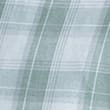 Linen Rich Spread Collar Check Shirt, PISTACHIO, swatch
