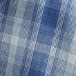 Pure Cotton Spread Collar Check Shirt, BLUE MIX, swatch