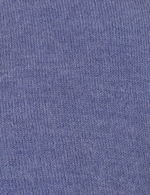 Pure Acrylic Plain V-Neck Cardigans, LIGHT INDIGO, swatch