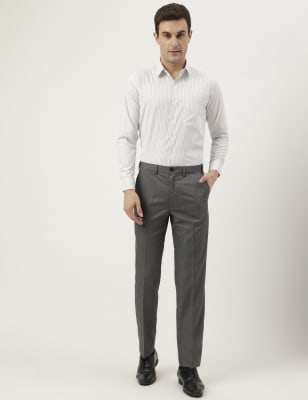 

Marks & Spencer Plain Trousers (MALE, CHARCOAL, 34-REG)