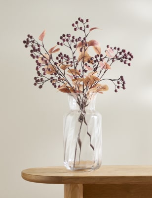 

Moss & Sweetpea Set of 3 Artificial Berry Single Stems - Red, Red