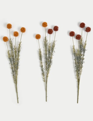 

Moss & Sweetpea Juego de 3 tallos de Erythrocorys artificiales - Naranja, Naranja
