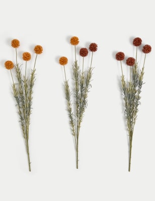 

Moss & Sweetpea Set of 3 Artificial Erythrocorys Stems - Orange, Orange