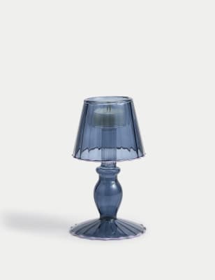 

M&S Collection Lamp Glass Tealight Holder, Light Green