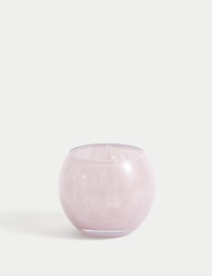 

M&S Collection Cheena Glass Tealight Holder - Light Pink, Light Pink