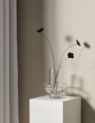 

M&S X Kelly Hoppen Half Moon Vase - Clear, Clear