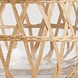 Rattan Glass Vase, NATURAL, swatch