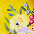 Set Of 4 Expressive Floral Picnic Cereal Bowls, MULTI, swatch
