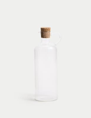 

M&S Collection Large Ribbed Glass Pourer, No Colour