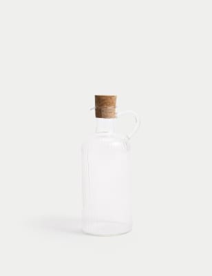 

M&S Collection Medium Ribbed Glass Pourer, No Colour