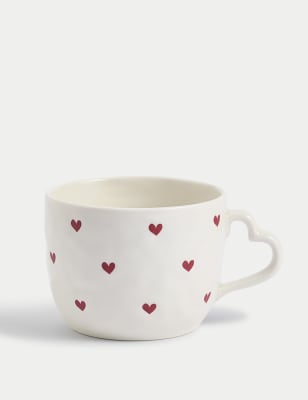 

M&S Collection Heart Mug - Natural, Natural