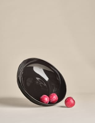

M&S X Kelly Hoppen Large Textured Serve Bowl, Black