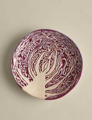 

M&S Collection Cabbage Side Plate, Red