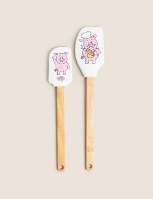 Set of Two Percy Pig  Spatulas