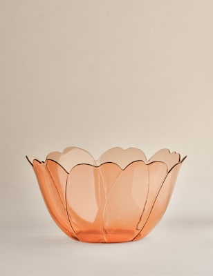 

M&S Collection Boho Flower Serving Bowl, Pink