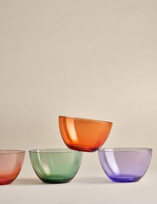

M&S Collection Set of 4 Rounded Picnic Cereal Bowls, Multi
