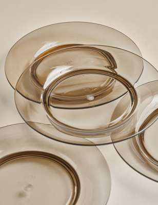 

M&S Collection Set of 4 Picnic Dinner Plates, Natural
