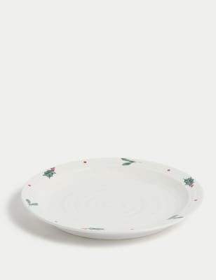 

M&S Collection Winter Berry Dinner Plate - Green, Green