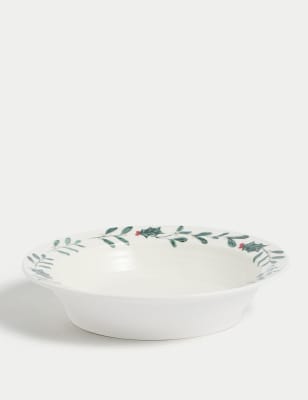 

M&S Collection Winter Berry Cereal Bowl - Green, Green