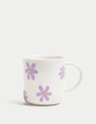 

M&S Collection Becher mit Blumen-Prägemotiv - Mehrfarbig, Mehrfarbig