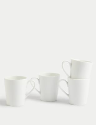 

M&S Collection Set of 4 Maxim Mugs - White, White