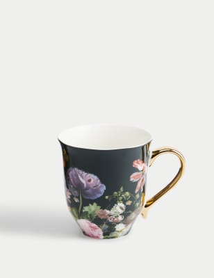 

M&S X National Gallery Floral Mug - Teal, Teal