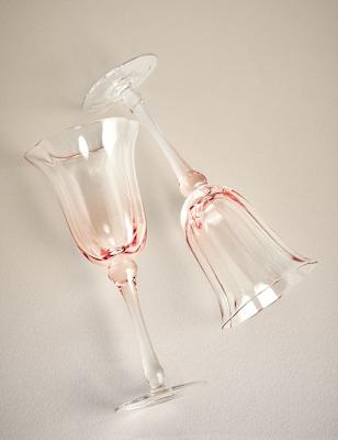 

M&S Collection 2er-Set Fleur Ombré-Weingläser - Pfirsich, Pfirsich