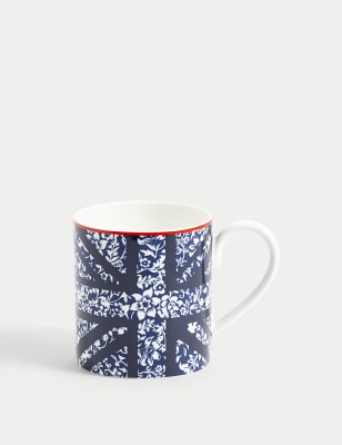 

M&S Collection Floral Union Jack Mug - Multi, Multi