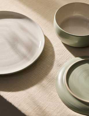 

M&S Collection 12 Piece Michigan Dinner Set - Green, Green